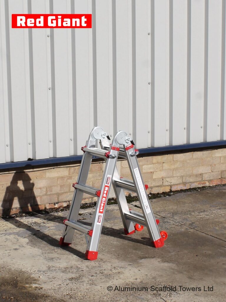 Telescopic Multi Purpose Ladder 3 Tread 4x3 Aluminium Scaffold