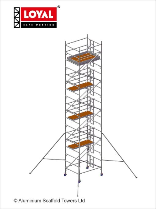 10.2m(33'6") Working Height - Loyal Tower 1450 Plus, 1.8m(5'11") Long, Loyal Loyal Industrial Scaffold Tower Plus