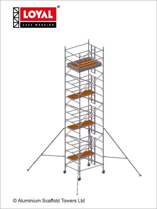 9.2m(30'2") Working Height - Loyal Tower 1450 Plus, 1.8m(5'11") Long, Loyal Loyal Industrial Scaffold Tower Plus