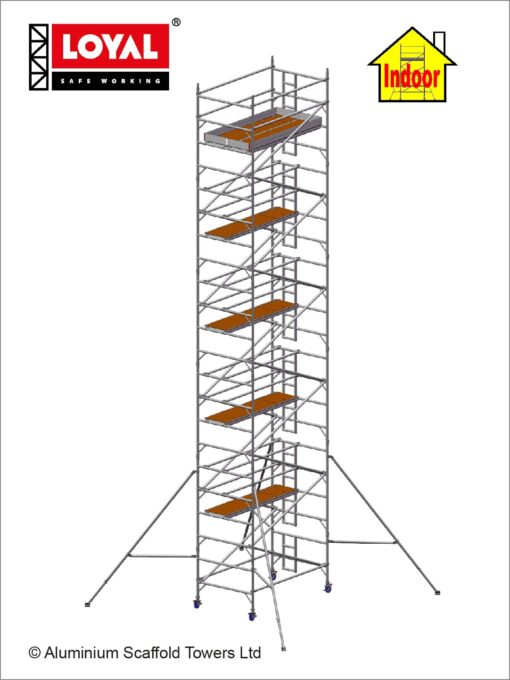 12.2m(40') Working Height - Loyal Tower 1450 Plus, 2.5m(8'2") Long, Loyal Loyal Industrial Scaffold Tower Plus