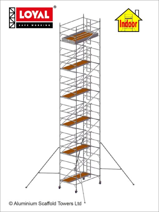 12.7m(41'8") Working Height - Loyal Tower 1450 Plus, 2.5m(8'2") Long, Loyal Loyal Industrial Scaffold Tower Plus