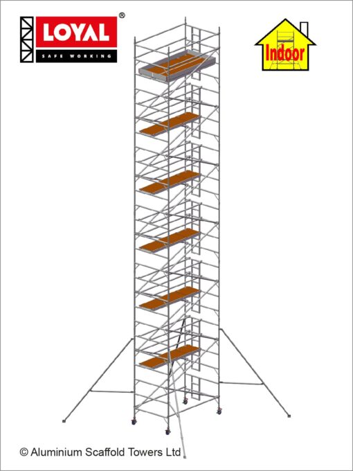 14.2m(46'7") Working Height - Loyal Tower 1450 Plus, 2.5m(8'2") Long, Loyal Loyal Industrial Scaffold Tower Plus