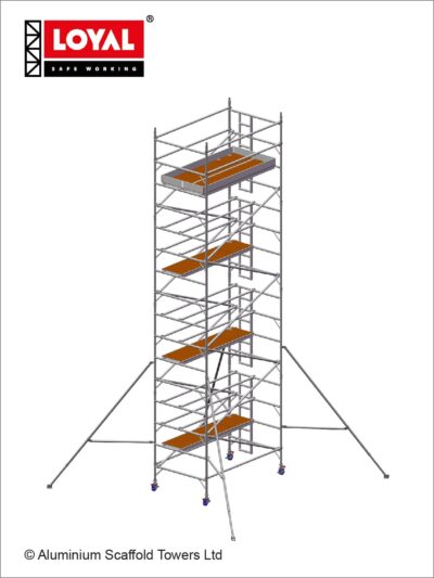 9.2m(30'2") Working Height - Loyal Tower 1450 Plus, 2.5m(8'2") Long, Loyal Loyal Industrial Scaffold Tower Plus