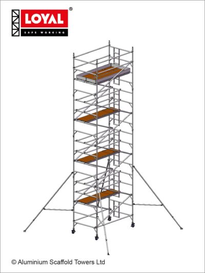 9.7m(31'10") Working Height - Loyal Tower 1450 Plus, 2.5m(8'2") Long, Loyal Loyal Industrial Scaffold Tower Plus