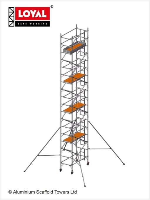 10.2m(33'6") Working Height - Loyal Tower 850 Plus, 1.8m(5'11") Long, Loyal Loyal Industrial Scaffold Tower Plus