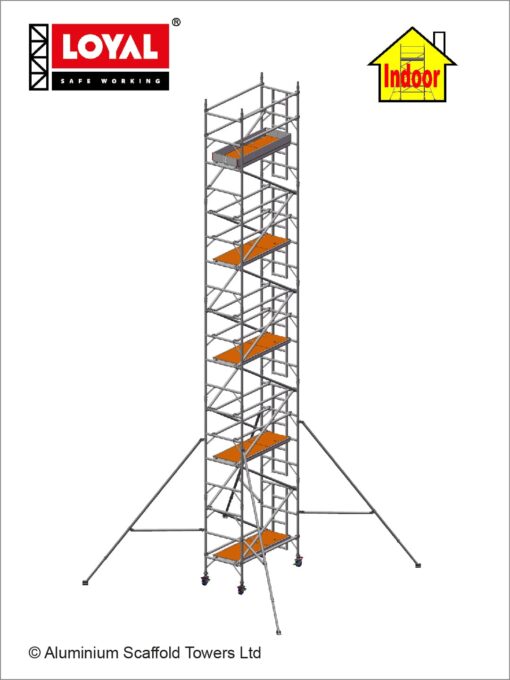 10.7m(35'1") Working Height - Loyal Tower 850 Plus, 1.8m(5'11") Long, Loyal Loyal Industrial Scaffold Tower Plus