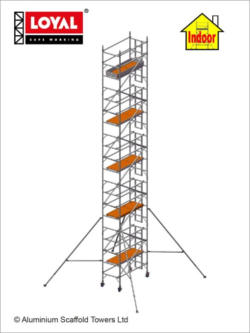 11.2m(36'9") Working Height - Loyal Tower 850 Plus, 1.8m(5'11") Long, Loyal Loyal Industrial Scaffold Tower Plus