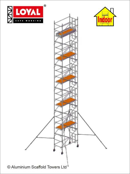 12.2m(40') Working Height - Loyal Tower 850 Plus, 1.8m(5'11") Long, Loyal Loyal Industrial Scaffold Tower Plus