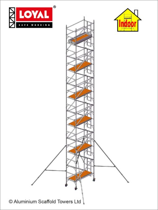 12.7m(41'8") Working Height - Loyal Tower 850 Plus, 1.8m(5'11") Long, Loyal Loyal Industrial Scaffold Tower Plus