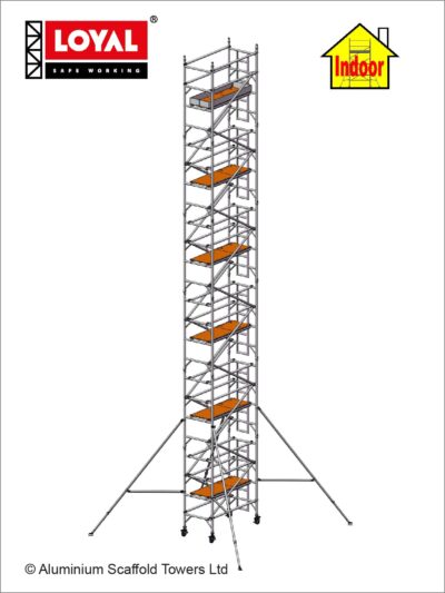 13.2m(43'4") Working Height - Loyal Tower 850 Plus, 1.8m(5'11") Long, Loyal Loyal Industrial Scaffold Tower Plus