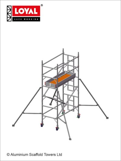 4.2m(13'9") Working Height - Loyal Tower 850 Plus, 1.8m(5'11") Long, Loyal Loyal Industrial Scaffold Tower Plus