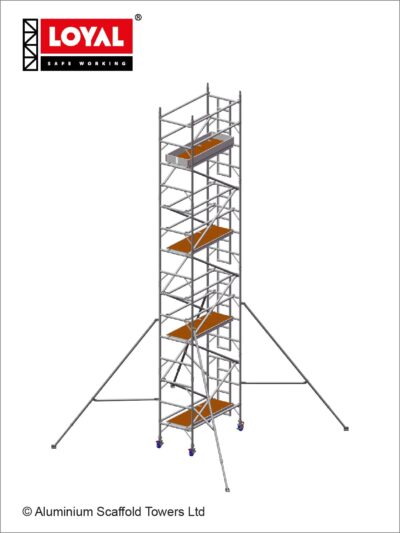 8.7m(28'7") Working Height - Loyal Tower 850 Plus, 1.8m(5'11") Long, Loyal Loyal Industrial Scaffold Tower Plus