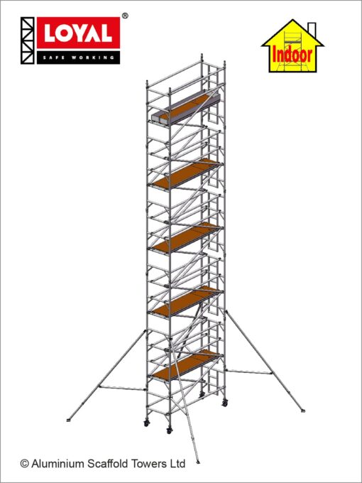 11.7m(38'5") Working Height - Loyal Tower 850 Plus, 2.5m(8'2") Long, Loyal Loyal Industrial Scaffold Tower Plus