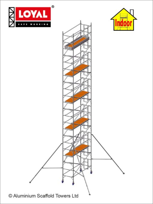 12.2m(40') Working Height - Loyal Tower 850 Plus, 2.5m(8'2") Long, Loyal Loyal Industrial Scaffold Tower Plus