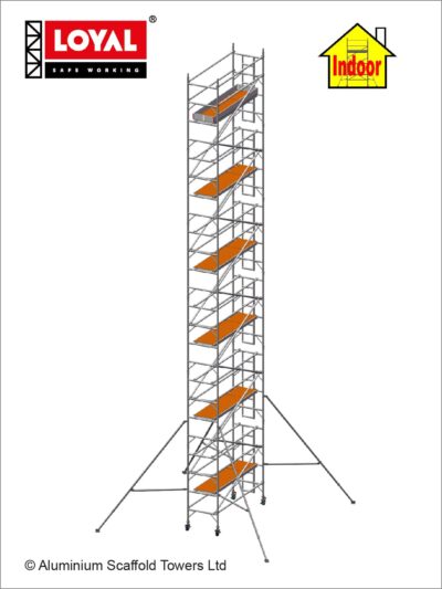 13.2m(43'4") Working Height - Loyal Tower 850 Plus, 2.5m(8'2") Long, Loyal Loyal Industrial Scaffold Tower Plus