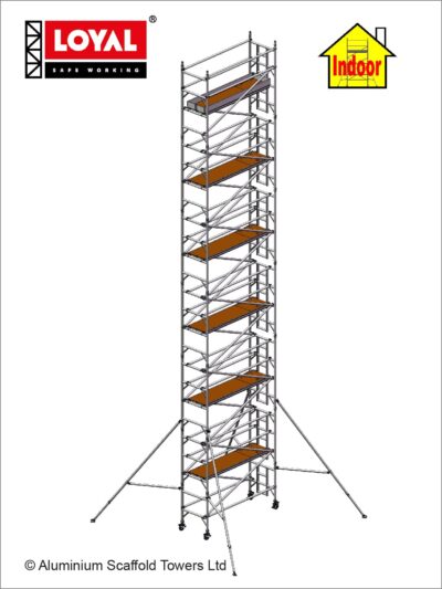 13.7m(44'11") Working Height - Loyal Tower 850 Plus, 2.5m(8'2") Long, Loyal Loyal Industrial Scaffold Tower Plus