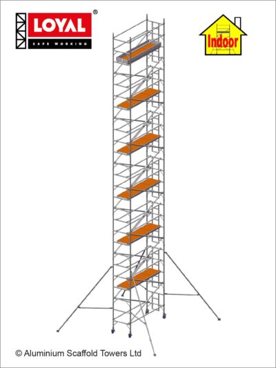 14.2m(46'7") Working Height - Loyal Tower 850 Plus, 2.5m(8'2") Long, Loyal Loyal Industrial Scaffold Tower Plus