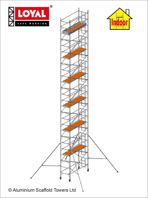 14.2m(46'7") Working Height - Loyal Tower 850 Plus, 2.5m(8'2") Long, Loyal Loyal Industrial Scaffold Tower Plus